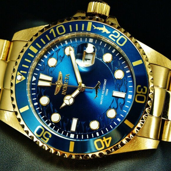 Hammerhead Professional 18k Plated 100M Watch - Picture 7 of 7